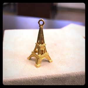14k Yellow Gold Eiffel Tower Pendant/Charm